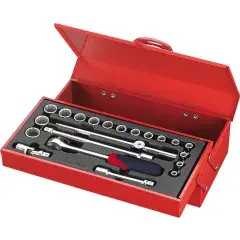 Dernière Chance Coffret 1/2’’ de 21 outils 12 pans en mm – SAM OUTILLAGE – 75-S21A