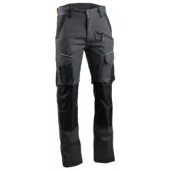 Retour Gratuit Pantalon COSMOS coton polyester gris noir taille 38 – LMA LEBEURRE - 1806-38