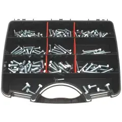 Coffret de 172 vis à tête hexagonale classe 8.8 zinguée blanc COF801 – ULTIMA – AFBPACK01 Dernier Modèle