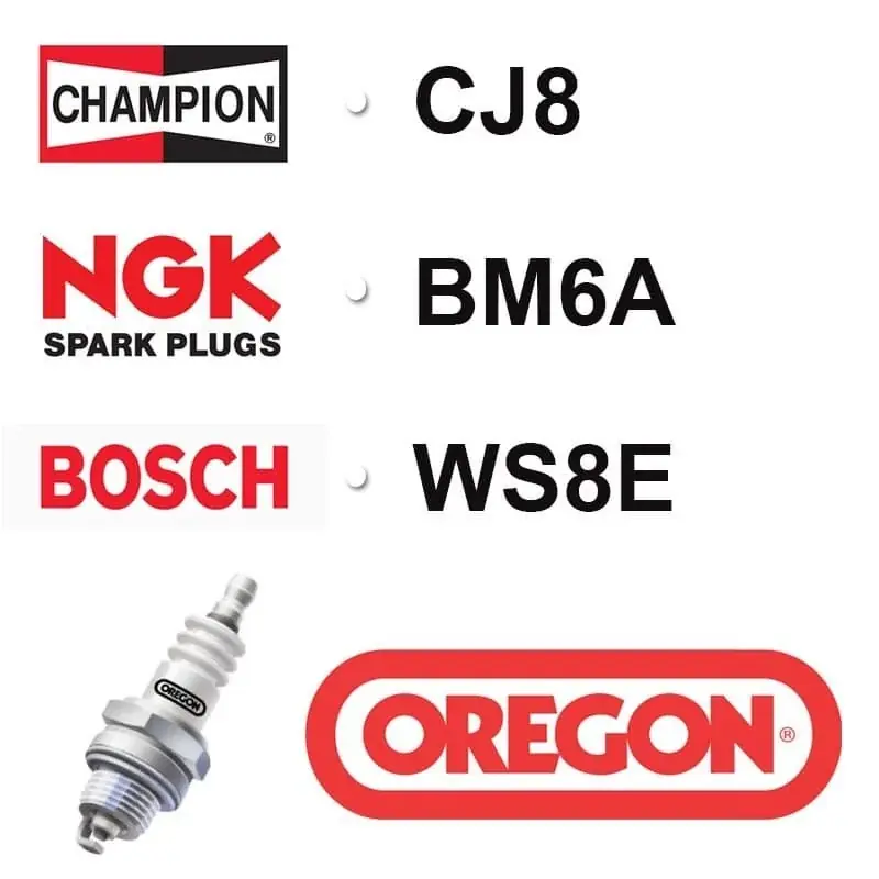 Bougie OREGON – CHAMPION cj8 NGK bm6a BOSCH ws8e Affaire À Saisir