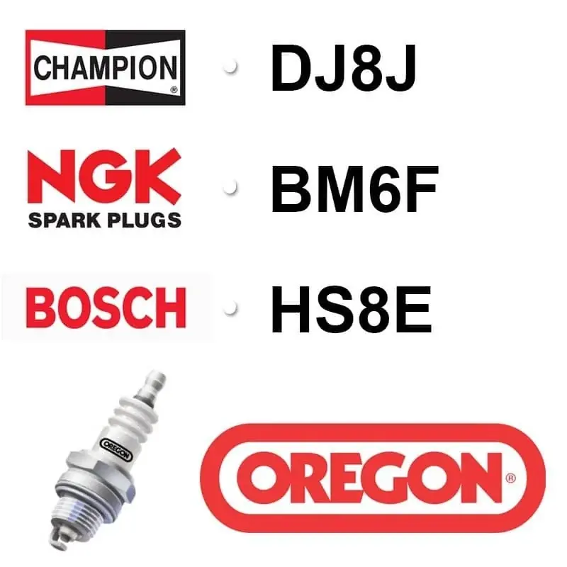 Bougie OREGON – CHAMPION dj8j NGK bm6f BOSCH hs8e Nouvel Arrivage