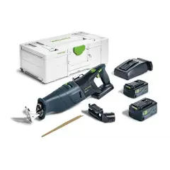Commander Vite Scie sabre 18V RSC 18 5,0 EB-Plus + 2 batteries 5Ah + chargeur rapide + coffret Systainer 3 – FESTOOL – 576948