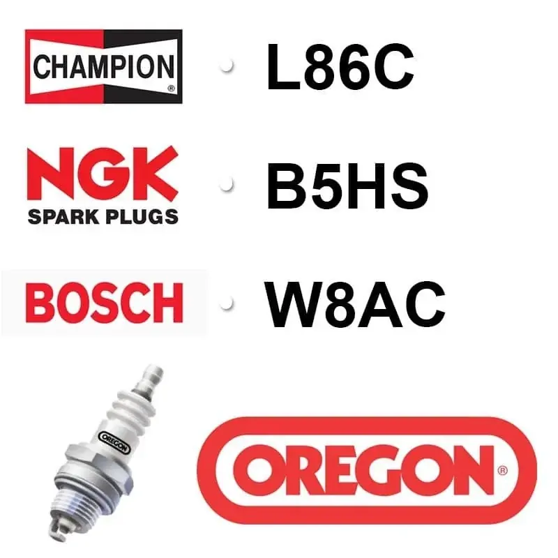 Meilleure Vente Bougie OREGON – CHAMPION l86c NGK b5hs BOSCH w8ac