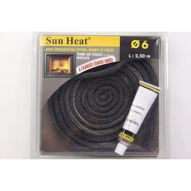 Joint d‘étancheité 6mm pour insert, poêles et foyers Soldes