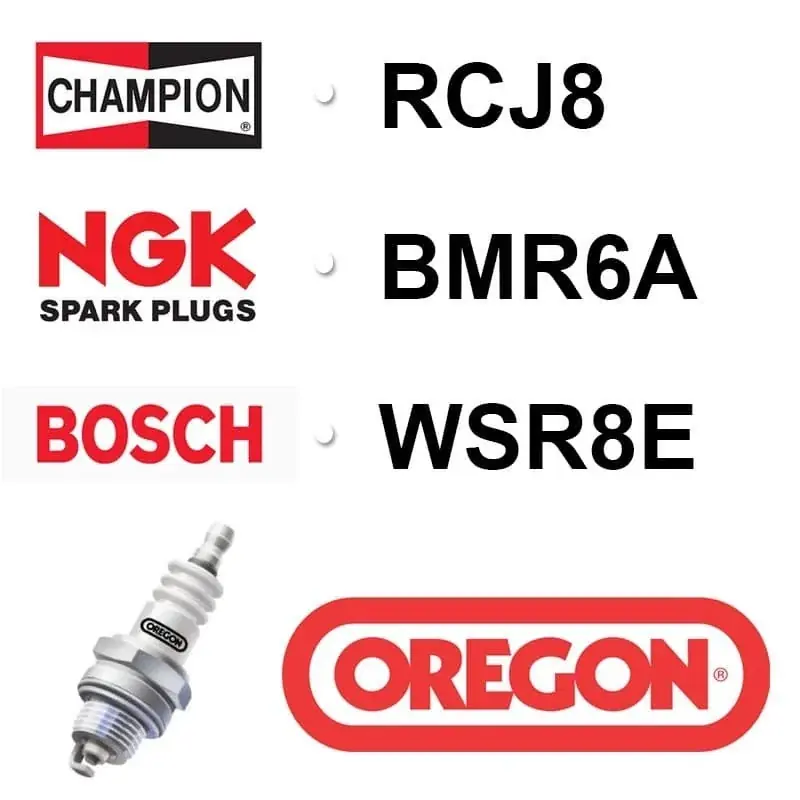 Bougie OREGON – CHAMPION rcj8 NGK bmr6a BOSCH wsr8e Meilleure Vente
