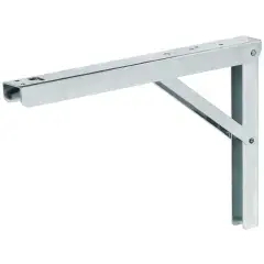 Console pliante en acier zingué 300x200mm 75-150kg par paire – 287.55.930 Promotion Saisonnière