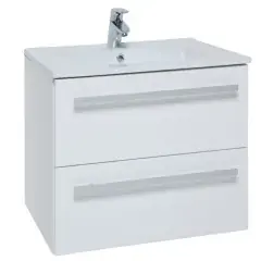 Meilleure Vente Meuble mural 2 tiroirs K-VIT avec vasque céramique - KARTELL - PURITY