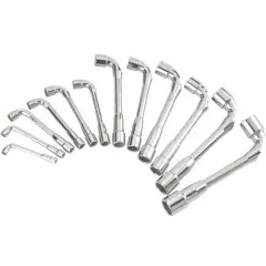 Prix Bas Jeu de 12 clés à pipe débouchées polies 6×12 pans – SAM OUTILLAGE – 93-SDJ12