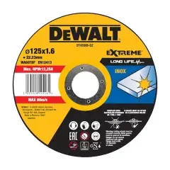 Pas Cher Disque à tronçonner l‘inox 125×1,6mm – DEWALT – DT43906