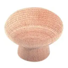 Bouton simple diamètre 25mm bois brut - CADAP - 6525/1S Commande En Gros
