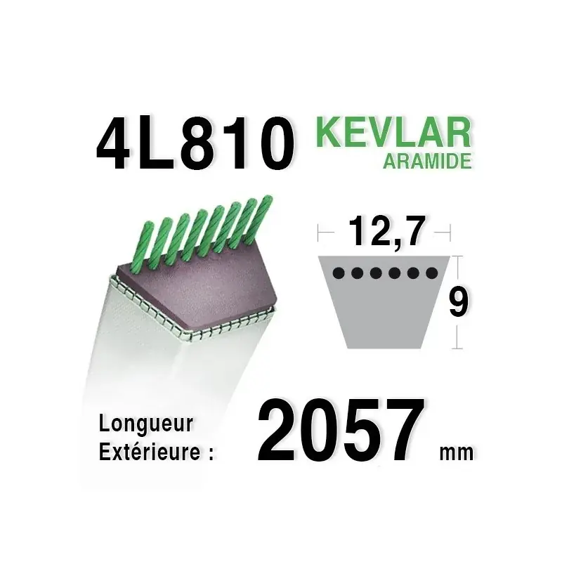 Acheter En Ligne Courroie 4L810 – 4L81 AYP – ROPER – BERNARD LOISIRS 108103 x – 134461 x -140294 HUSQVARNA 532140294 – 531013140