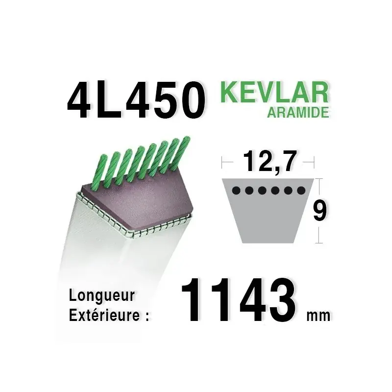 Dernier Modèle Courroie 4L450 – 4L45 HUSQVARNA 519650560 MTD 754-0111