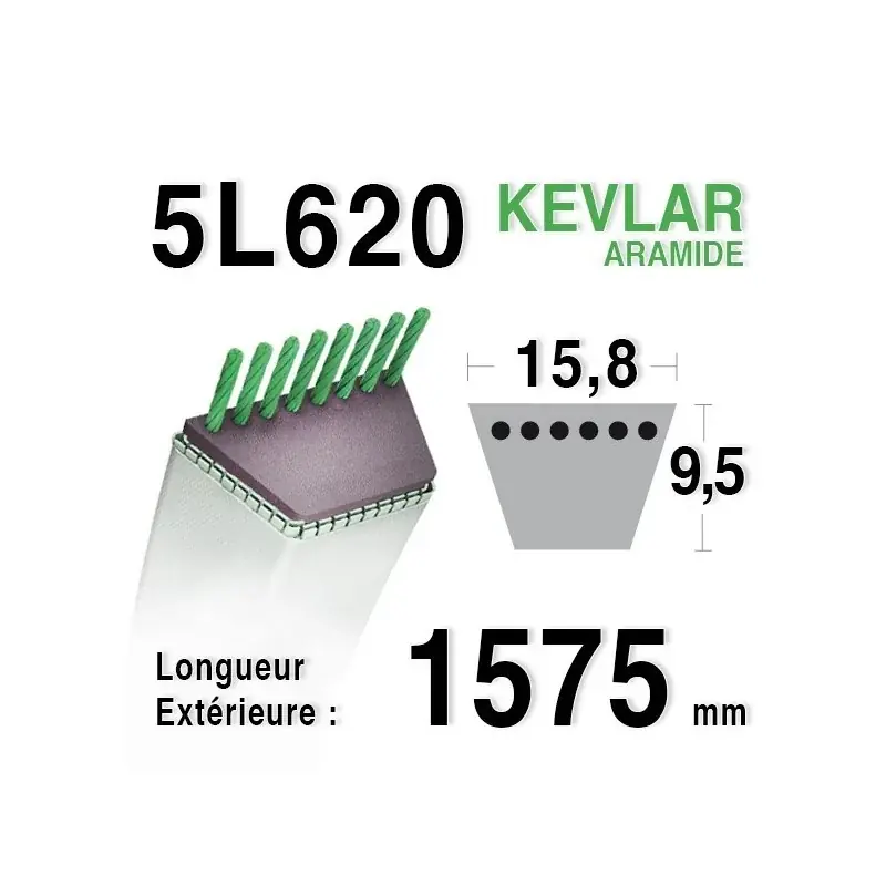 Promotion Saisonnière Courroie 5L620 – 5L62 STIGA 1134-9097- 01 JACOBSEN 333719