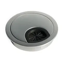 Couvercle passe-câbles Circum D60mm chromé mat - EMUCA - 5006764 Soldes