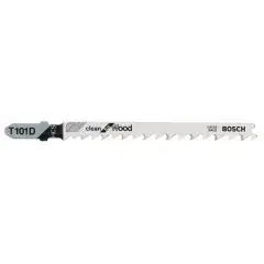 Authentique 5 lames pour scie sauteuse Clean for Wood T 101 D – BOSCH – 2608630032