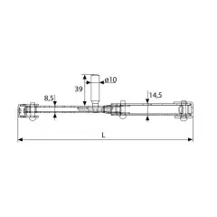 Prix Promo Bras de projection pour persienne longueur 500mm gauche – TORBEL – B0360616