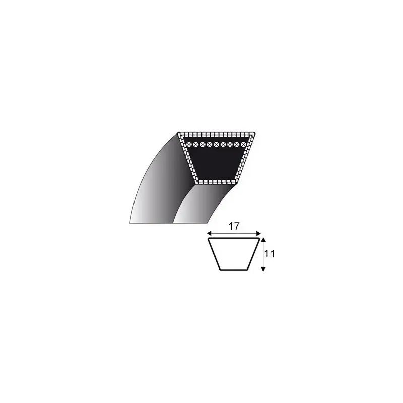 Acheter En Ligne Courroie b105 – trapézoidale 17 mm x 2736 mm YANMAR 251230-10501 JACOBSEN 329300
