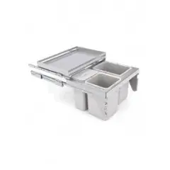 Poubelle coulissante 3 bacs + étagère coulissante pour meuble 600 – SIGE SPA – 575+ Bon Marché