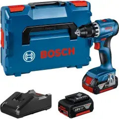 Perceuse-visseuse 18V GSR 18V-45 + 2 batteries GBA 3Ah + chargeur en coffret L-BOXX – BOSCH – 06019K3204 Remise