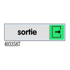 Plaquette de porte sortie plexiglas couleur 170x45mm – NOVAP – 4033587 Offre Exclusive