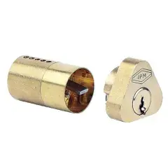Populaire Jeu de cylindre longueur de 40mm laiton poli pour serrure en applique fourni avec 3 clés – CISA – 3005181001