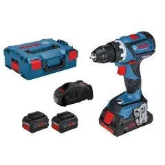 Dernière Chance Perceuse-visseuse 18V GSR 18V-60 C + 2 batteries 5,5 Ah + chargeur + L-BOXX – BOSCH – 06019G110C