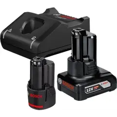Produit De Marque Starter set 12V 2 batteries (2Ah +4 Ah) + chargeur GAL 12V-40 sous carton – BOSCH – 1600A01NC9