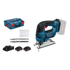 Nouvel Arrivage Scie sauteuse 18V GST 18 V-LI B + 2 batteries ProCORE18V 4.0 Ah + chargeur GAL 18V-40 + L-BOXX – BOSCH – 06015A610Q