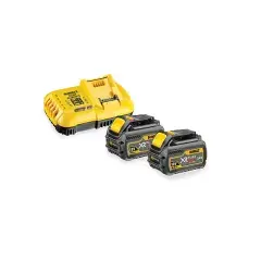 Pack de 2 batteries XR Flexvolt 18V/54V 9Ah/3Ah + chargeur rapide en boite carton – DEWALT – DCB118X2-QW Vente Directe