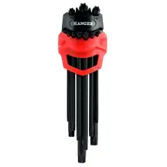 Jeu de 9 clés mâles étoiles noires – HANGER – 250118 Commander Vite