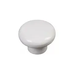 Bouton rond basic de diamètre 35mm plastique finition blanc – CADAP – 5135/5S Meilleur Choix