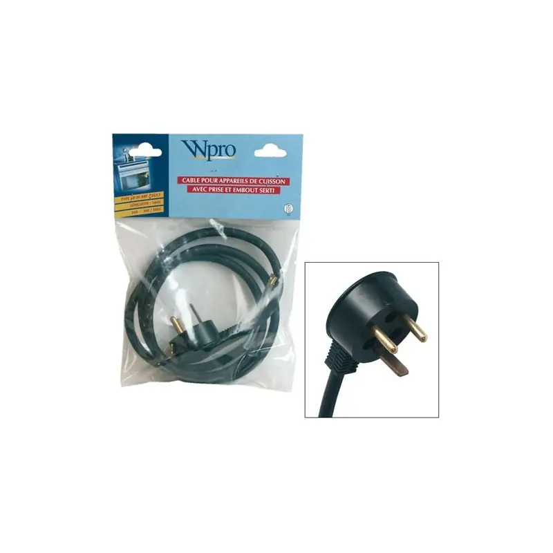 Cable alimentation appareil de cuisson 145cm Promotion Saisonnière
