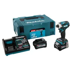 Populaire Visseuse à chocs 40V XGT + 2 batteries 2,5Ah + chargeur + coffret MAKPAC – MAKITA – TD001GD201