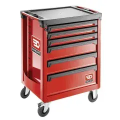 Pas Cher Servante ROLL 6 tiroirs – 3 modules par tiroir rouge – FACOM – ROLL.6MA3PF