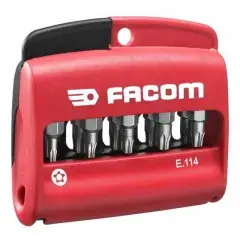 Boîte 10 embouts Resistorx plus + porte-embout – FACOM – E.114PB Populaire