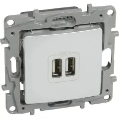 Achetez Aujourd&rsquo;hui Double chargeur USB Niloé 2400mA blanc – LEGRAND – 664794