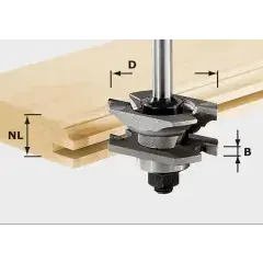 Fraise à rainurer/profiler HW S8 D46 x D12-NT – FESTOOL – 490645 Meilleure Vente
