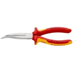 Pince à becs demi-ronds coudée isolante 1000V 200mm – KNIPEX – 26 26 200 Prix Choc