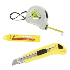 Lot mètre aluminium + cutter professionnel – HANGER – 140001 Offre Spéciale