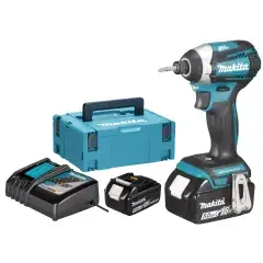 Nouvel Arrivage Visseuse à chocs 18V + 2 batteries 5Ah + chargeur + coffret MAKPAC – MAKITA – DTD154RTJ