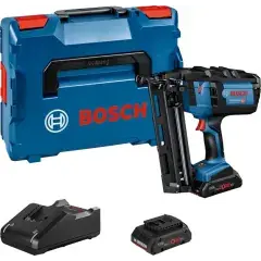 Cloueur bois 18V GNH 18V-64 M Professional mode rafale + 2 batteries ProCORE 4 Ah + chargeur + coffret L-BOXX – BOSCH – 0601481003 Certifié