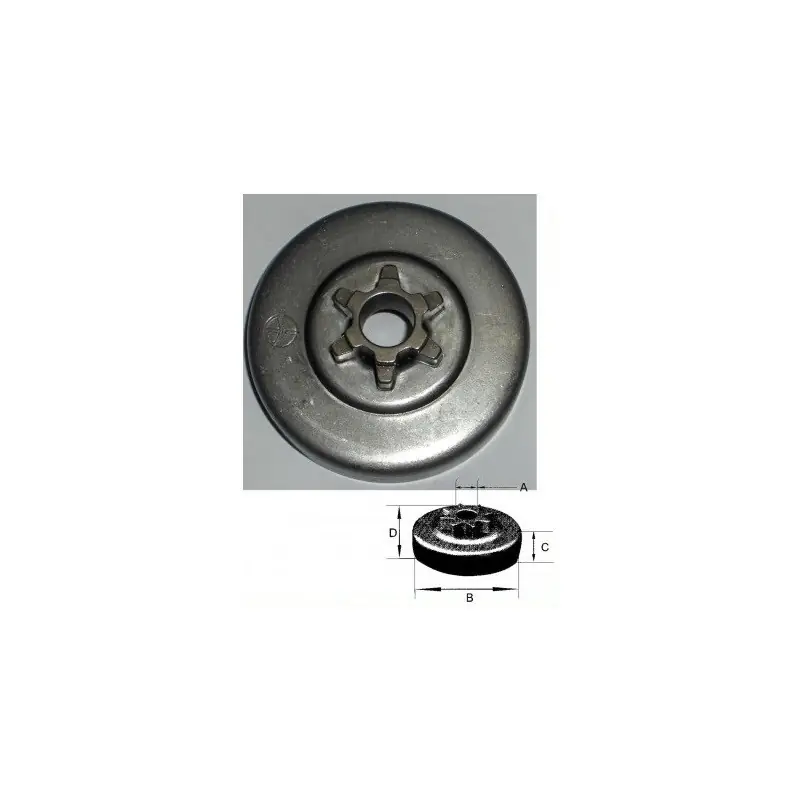 1185506040 – Pignon de Chaine 3/8&Prime; LP – 6 Dents pour tronconneuse ALPINA Offre Exclusive