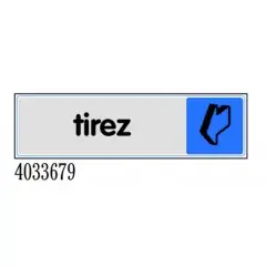 Plaquette de porte ‘‘Tirez‘‘ en Plexiglas 170 x 45mm – NOVAP – 4033679 Meilleur Prix