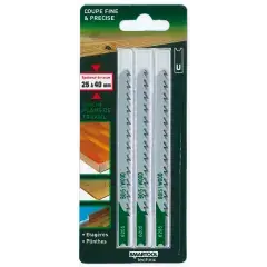 3 lames de scie sauteuse type U pour bois special plans de travail 25 à 40mm – SMARTOOL TECHNIC – 962052 Achetez Aujourd&rsquo;hui