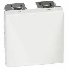 Sortie de câbles MOSAIC 2 modules avec serre-câbles blanc - LEGRAND - 077550 Achat Immédiat