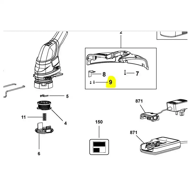 Haute Qualité VIS POUR COUPE BORDURE BLACK et DECKER