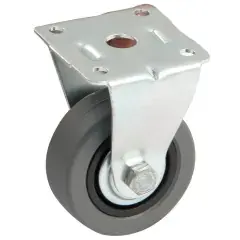 Prix Réduit Roulette fixe caoutchouc grise diamètre 50mm – AVL – 518859AS
