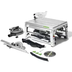 Petit Prix Scie sur table à coupe d‘onglet réversible 1650W + accessoires – FESTOOL – LF1000