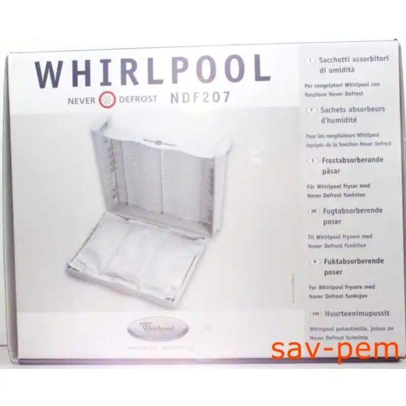 Vente Flash Sachets absorbeur humidite WHIRLPOOL
