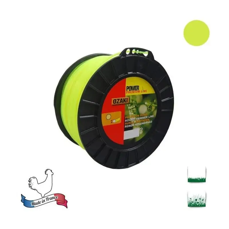 Bobine fil nylon rond OZAKI premium – 2,70 mm x 216m – qualité professionnelle – fabrication française Prix Promo